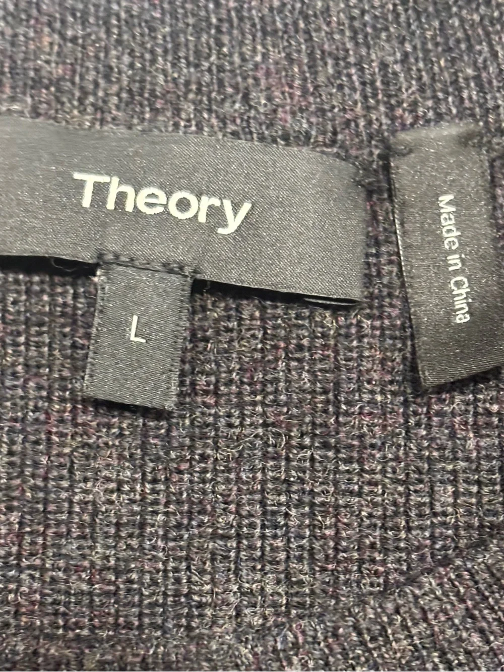Theory Men's Merino Wool Crewneck Sweater Size L Retail $245 Unisex